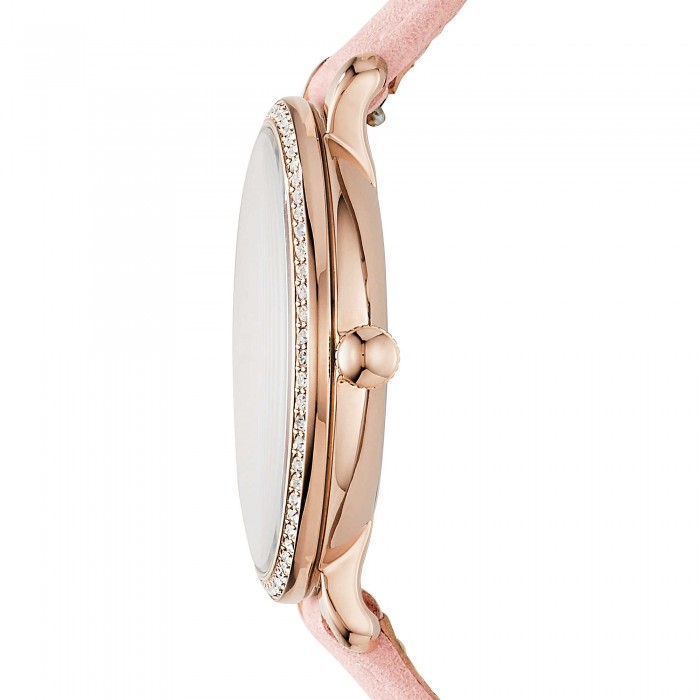 Date Blush Leather Watch 