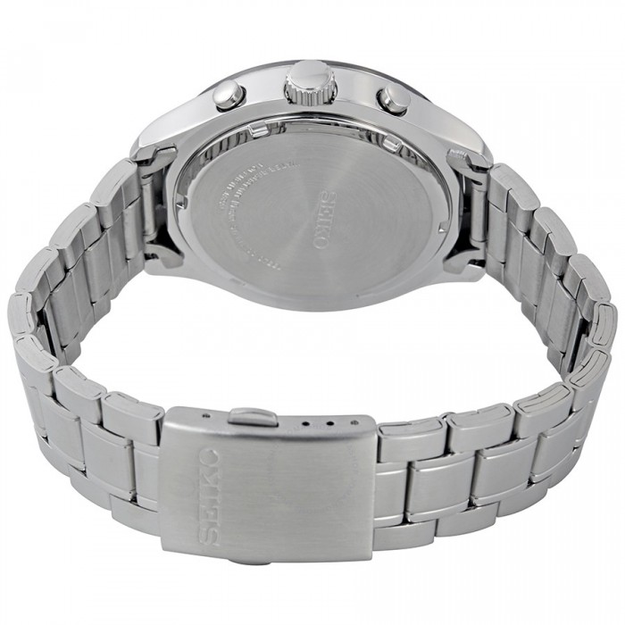 Seiko Men's Aviator Chronograph Stainless Steel Band Watch SKS605P1 (Silver)