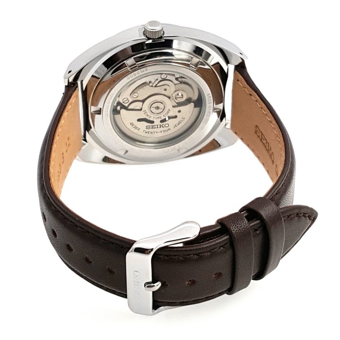 Seiko 5 Sports SSA333K1 Gents Automatic Open Heart Leather Watch (Brown)