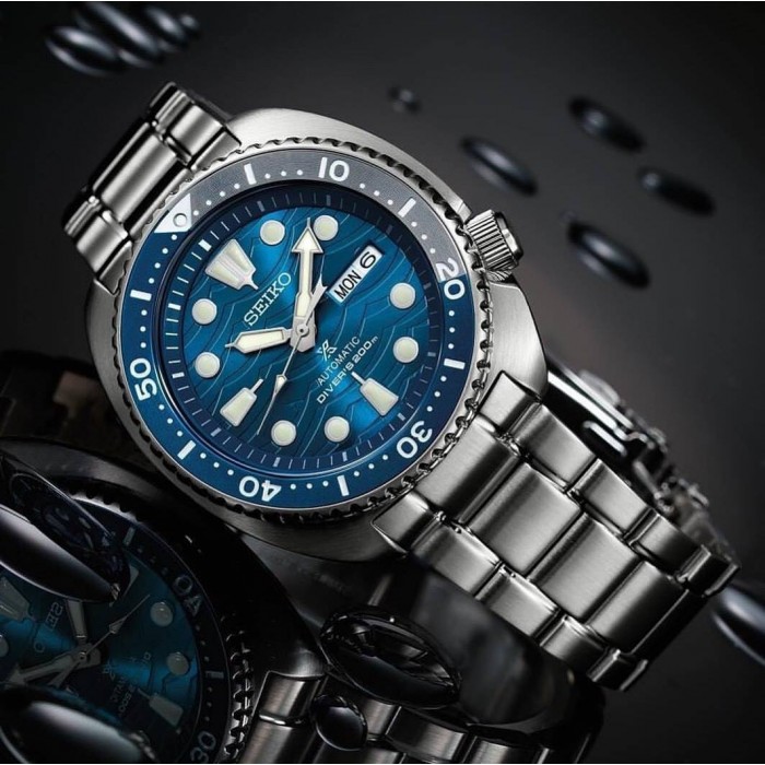 Seiko Prospex Special Edition Srpd21k1 Automatic Diver S 200m Turtle Save The Ocean Great White Shark Gents