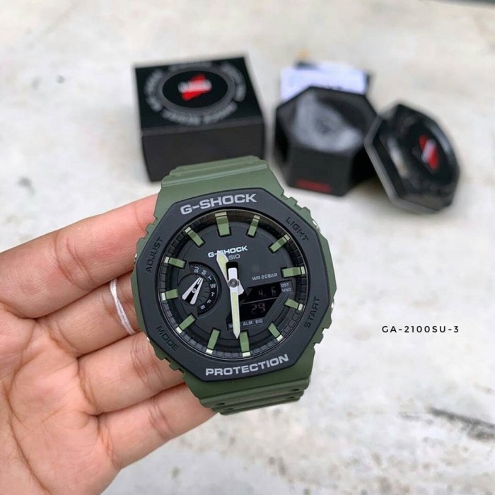 OFFICIAL WARRANTY Casio G Shock GA 2110SU 3A Carbon Core Guard Analog official-warranty-casio-g-shock-ga-2110su-3a-carbon-core-guard-analog