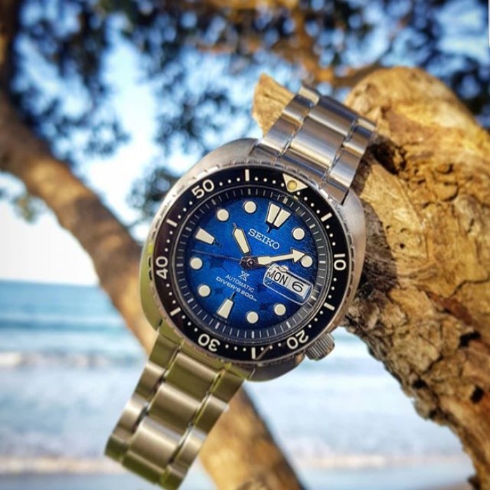 Seiko Srpe39k1 Prospex Manta Ray King Turtle Save The Ocean Diver S 200m Automatic Blue Dial Sapphire