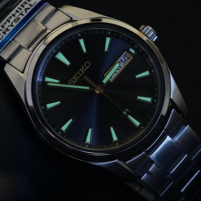 Seiko SUR343P1 Quartz Grey Dial Sapphire Crystal Glass Stainless Steel  Men's Watch