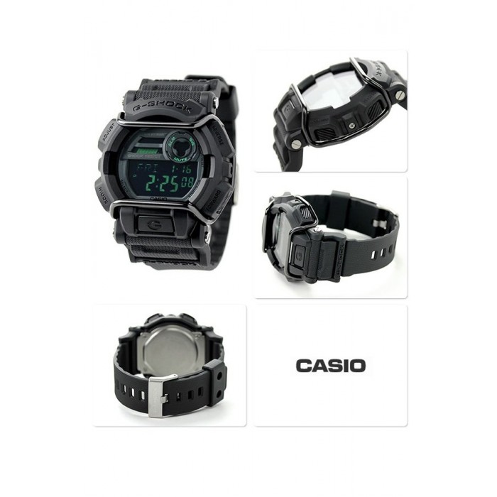 OFFICIAL MALAYSIA WARRANTY) Casio G-SHOCK GD-400MB-1 Black \u0026 Green Standard  Digital Men's Resin