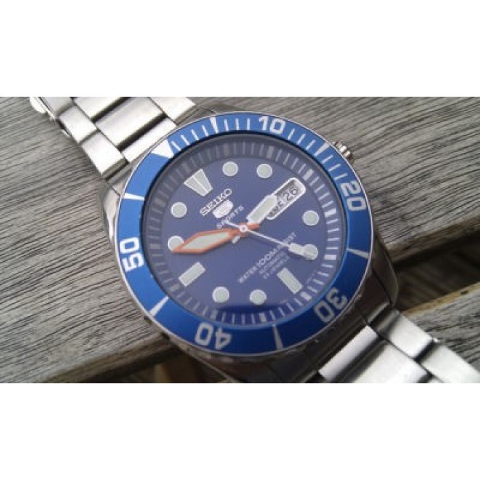Seiko 5 Sports SNZF13K1 Gents Automatic 100m Watch (Blue \u0026 Silver)