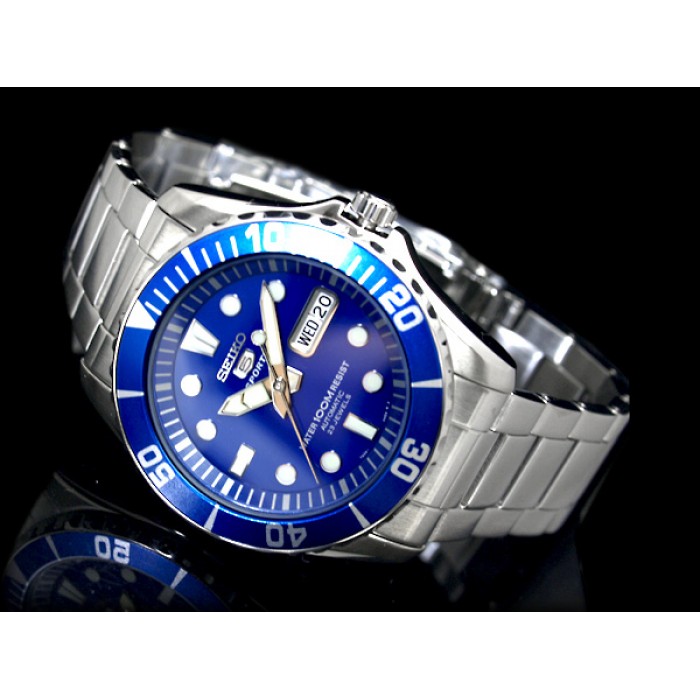 Seiko 5 Sports SNZF13K1 Gents Automatic 100m Watch (Blue \u0026 Silver)