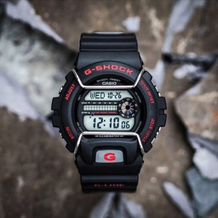 OFFICIAL MALAYSIA WARRANTY) Casio G-SHOCK GLS-6900-1 G-GLIDE Digital Men's  Resin Watch (Red