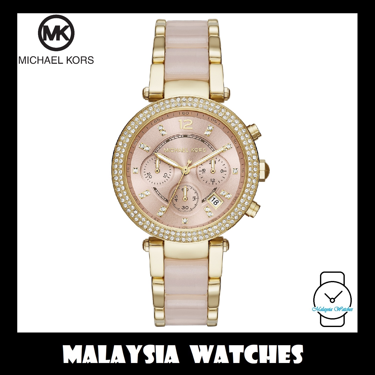 MICHAEL KORS Ladies MK6326 Parker Pink 
