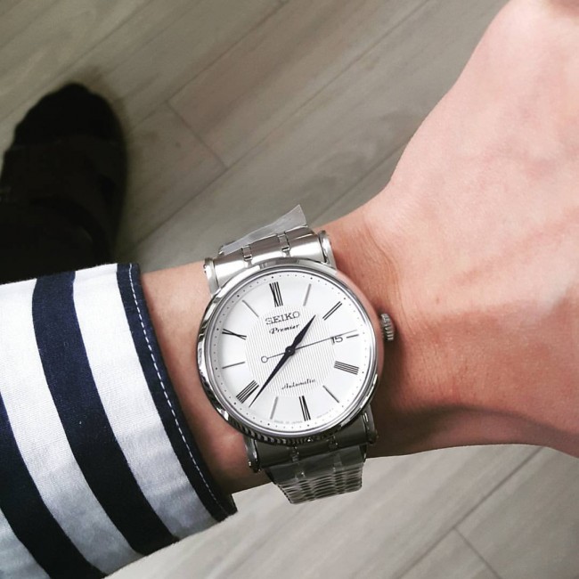Seiko Premier Gents SRPA17J1 Automatic Sapphire Made in Japan Stainless  Steel Bracelet Watch