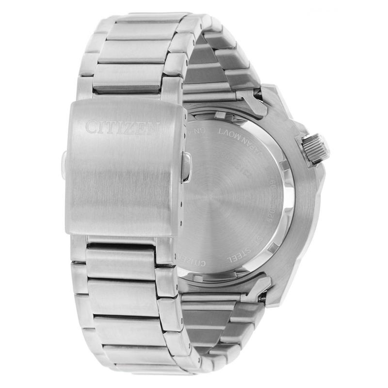 100% Original) Citizen Gents NH8388-81E Mechanical Marine Sport Black Dial  Automatic Stainless Steel Bracelet Watch