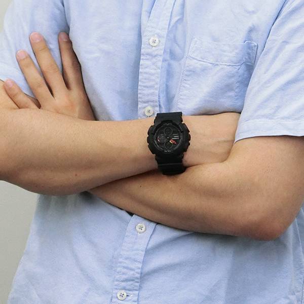 OFFICIAL WARRANTY) CASIO G-SHOCK GA-140BMC-1A Black Special Color Model  Standard Digital Analog Watch GA140BMC-1A / GA140BMC-1ADR / GA-140BMC-1ADR