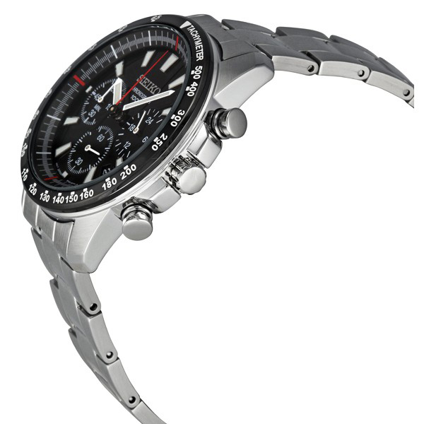 Seiko SSB031P1 Neo Sports Chronograph Black Dial Stainless Steel Bracelet  Men's Watch