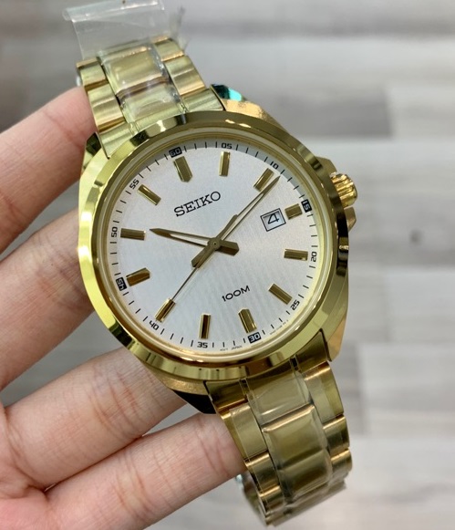 Seiko Classic SUR280P1 Quartz Analog Silver White Dial Hardlex Crystal  Glass Gold-Tone Stainless Steel Men's Watch