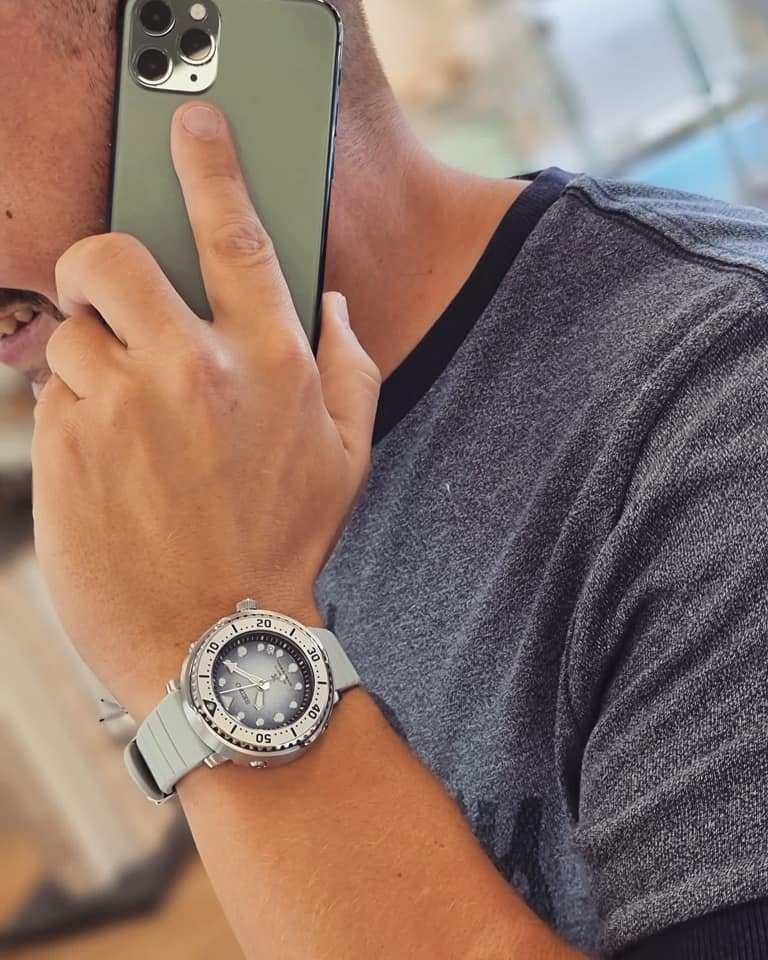 Seiko Prospex SRPG59K1 Baby Tuna Save The Ocean Antarctica Automatic  Hardlex Crystal Glass Silicone Strap Diver's Watch